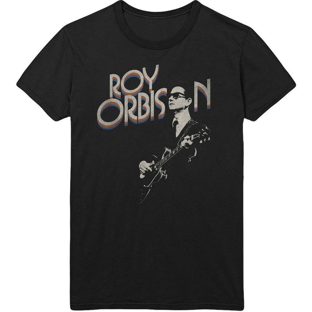 Roy Orbison Guitar Logo Unisex Tee Music Fan Graphic Shirt Classic Style Tee